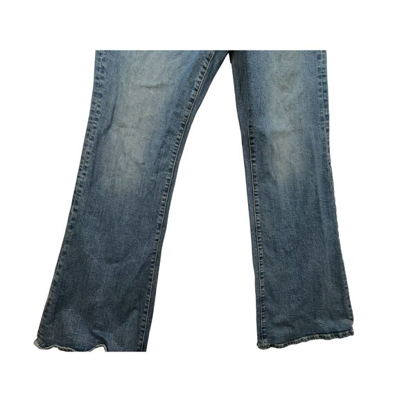 Gap Womens Denim 70s Flare Jeans 14/32L Blue Cotton Spandex - Picture 7 of 15